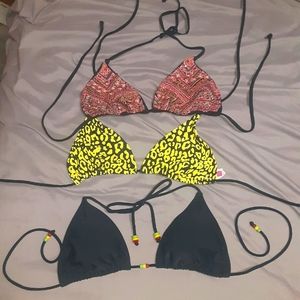 O.P. brand bikini swin tops. Lot of 3.